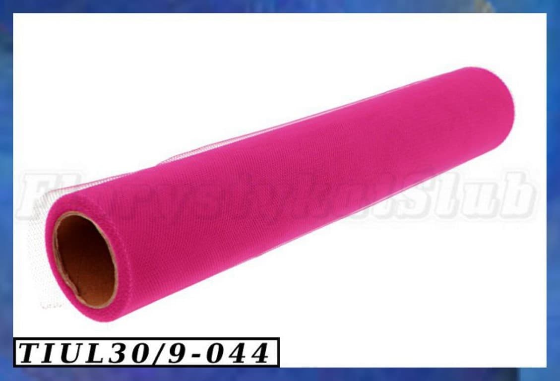 Tiul Drobny, 30cm/9m amarantowy