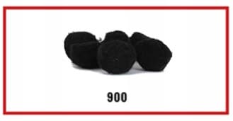 Pompony miękkie, śr. 1,5cm/100szt, czarne