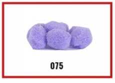 Pompony miękkie, śr. 3cm/20szt, wrzosowe