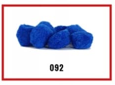 Pompony miękkie, śr. 3cm/20szt, granatowe