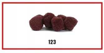 Pompony miękkie, śr. 3cm/20szt, czekoladowe