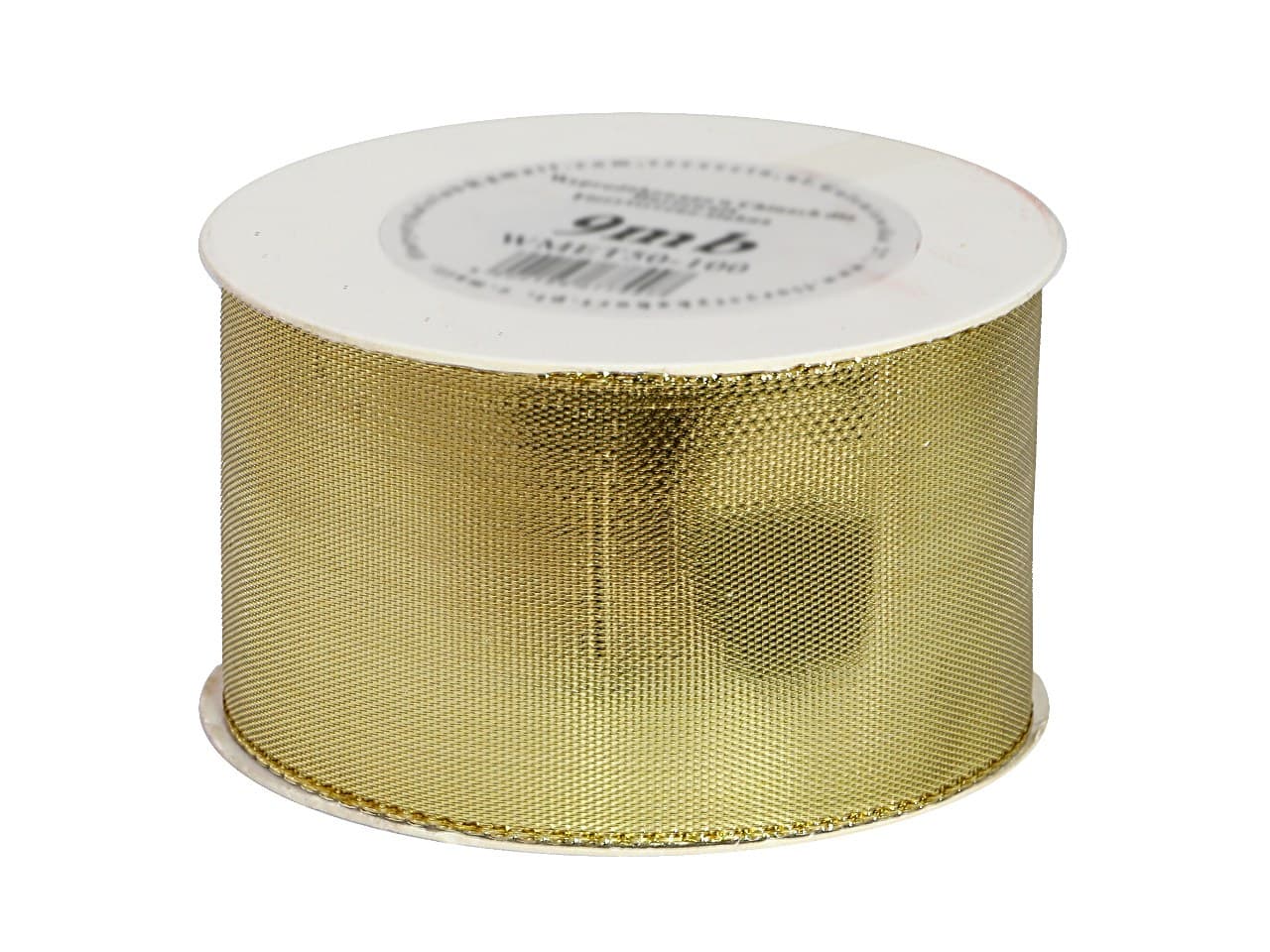 Wstążka metalizowana 38mm/9mb, złota
