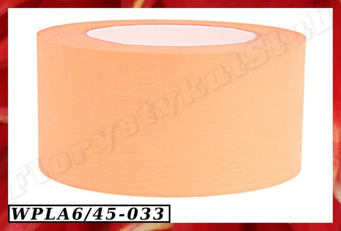 Wstążka plastikowa 6cm/45mb, łososiowa