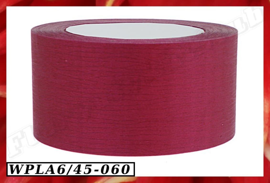 Wstążka plastikowa 6cm/45mb, bordowa