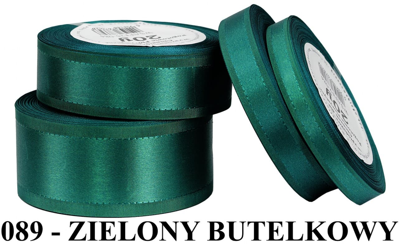 Wstążka z paskami satyna/tafta 25mm/20y, butelka