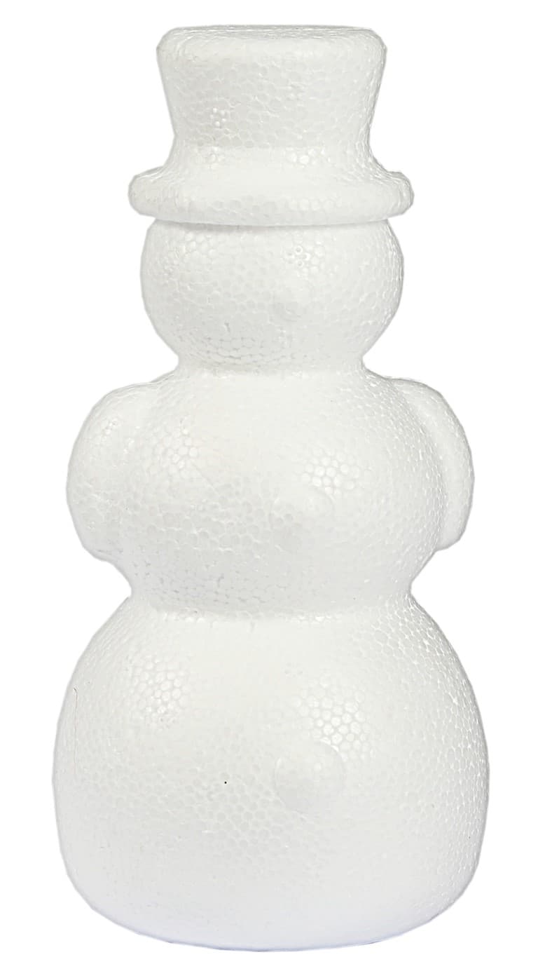 Bałwanek styropianowy, wym. 7x7x14cm, 1szt.