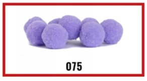 Pompony welurowe, śr.3cm/20szt, wrzosowe