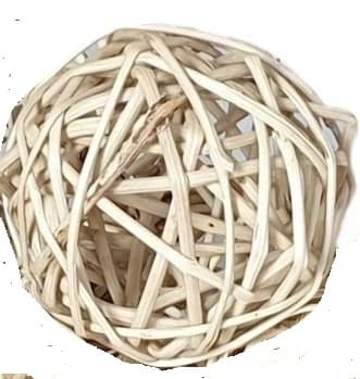 Pleciona Kula rattanowa śr. 8cm, naturalna