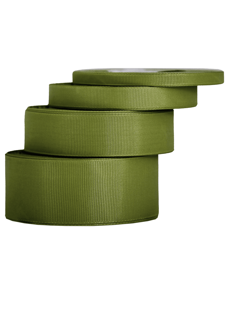 Wstążka rypsowa, 25mm/22mb, ciemna oliwka/3
