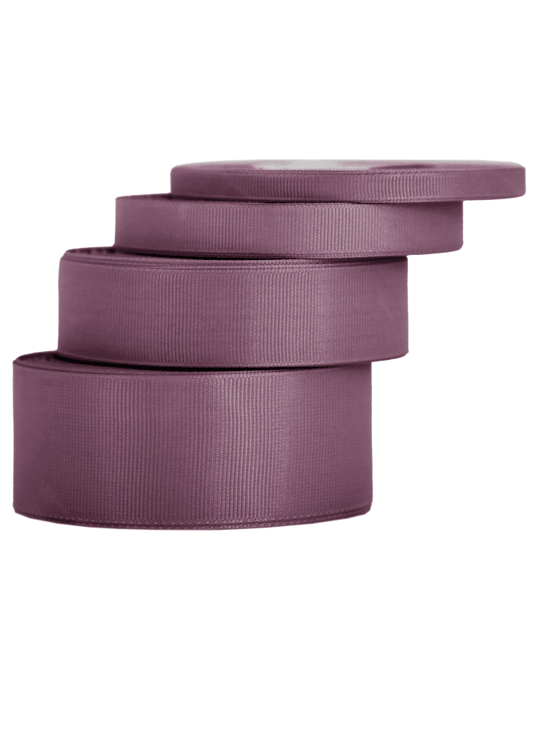 Wstążka rypsowa, 38mm/22mb, ciemny brudny róż