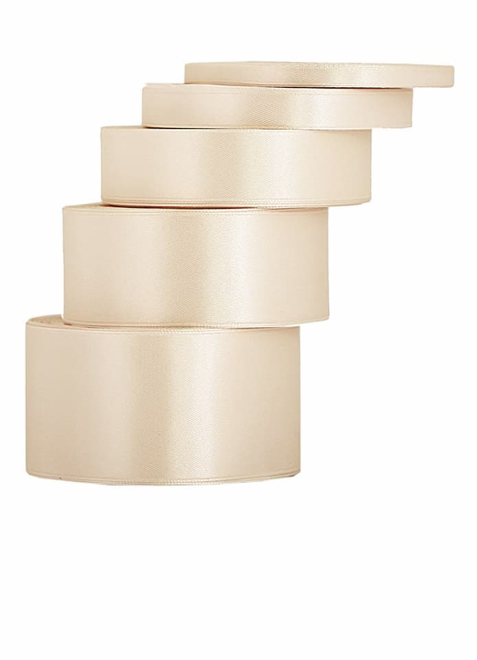 Wstążka satynowa 12mm/32mb, jasny złoty