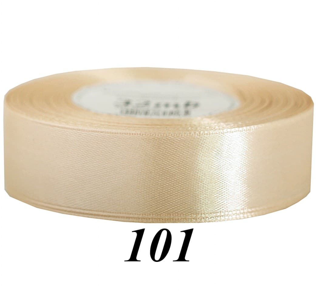 Wstążka satynowa 25mm/32mb, jasny złoty