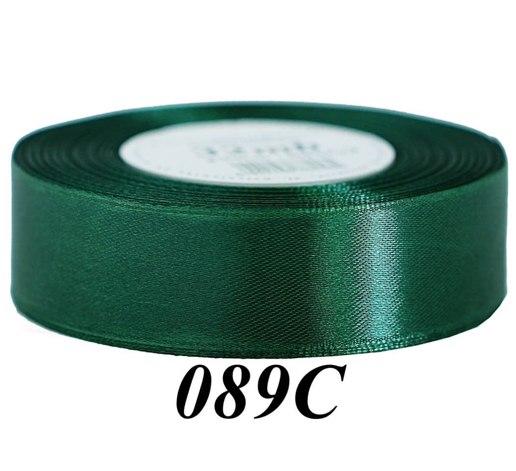 Wstążka satynowa 25mm/32mb, ciemna butelka