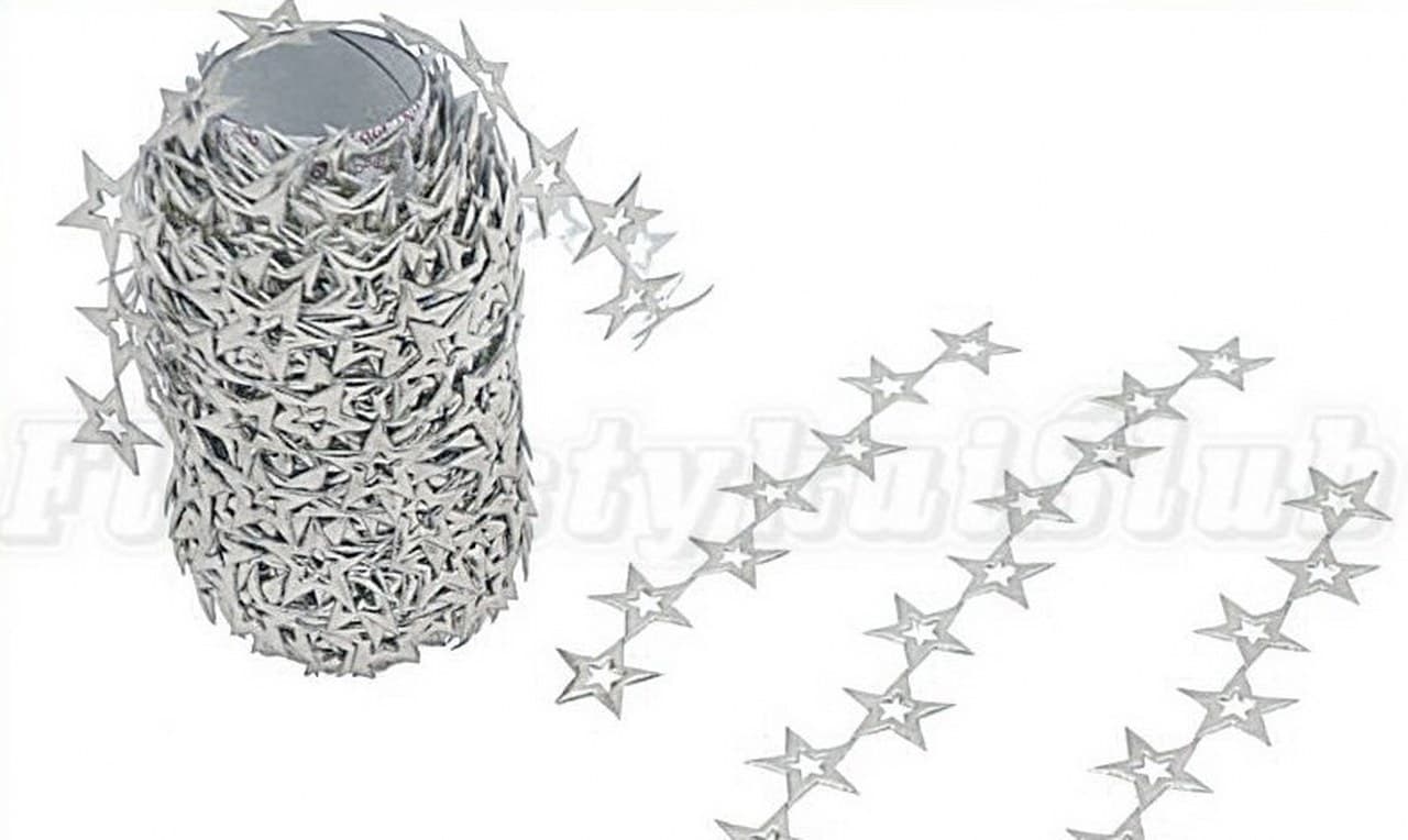 Aplikacje gwiazdka pusta metal. srebrna 1mb