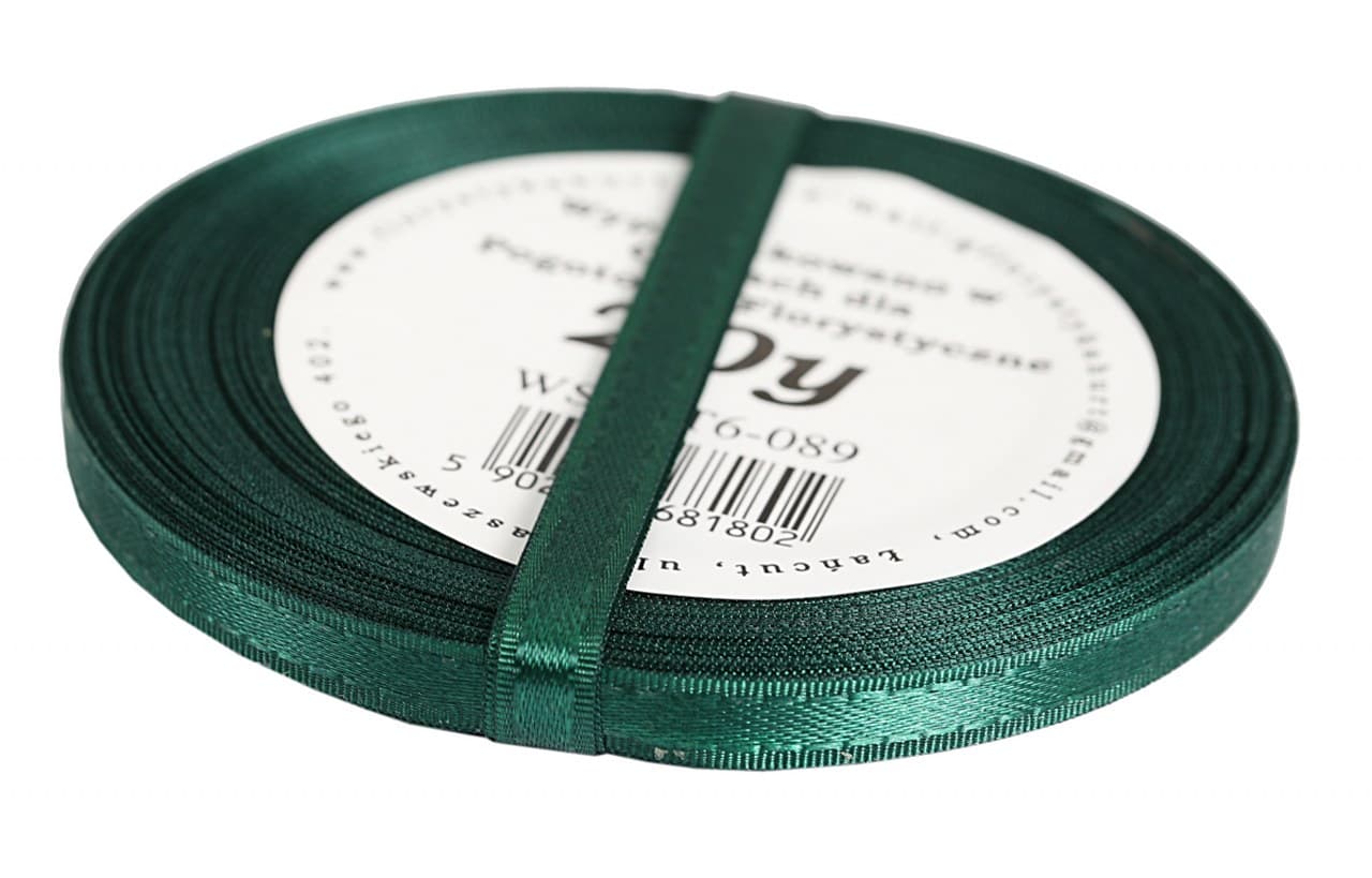 Wstążka z paskami satyna/tafta 6mm/20y, butelka