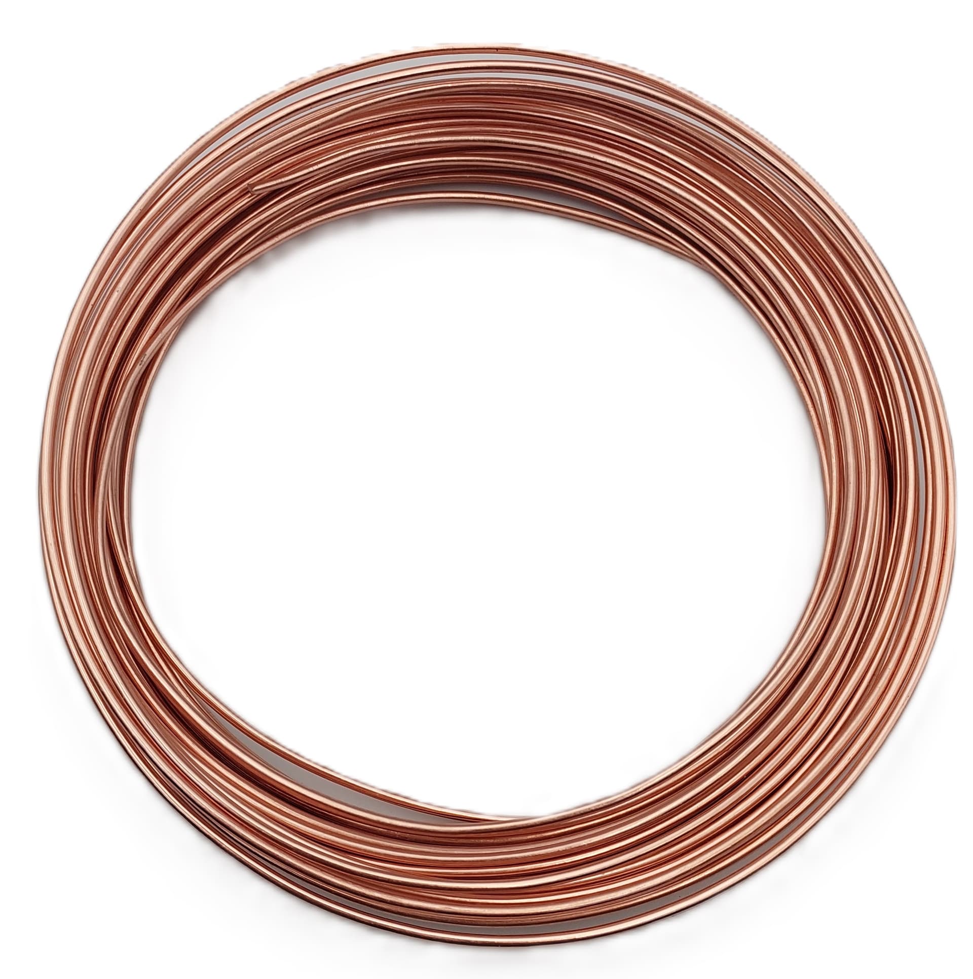 Drut  aluminiowy śr.2mm/100g/12mb, miedziowy