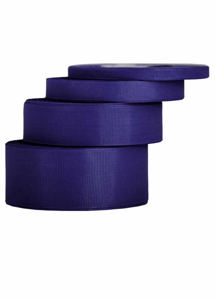 Wstążka rypsowa, 12mm/22mb, ciemnogranatowa