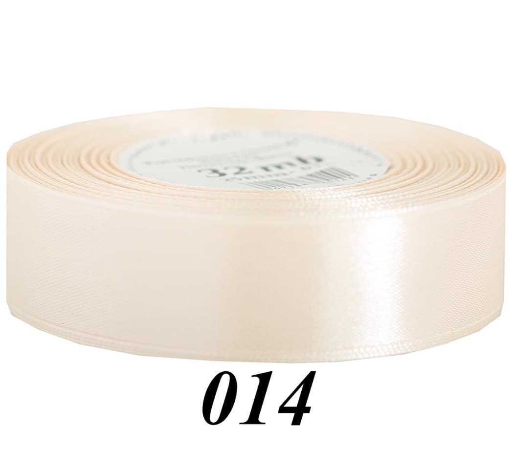 Wstążka satynowa 25mm/32mb, beżowa