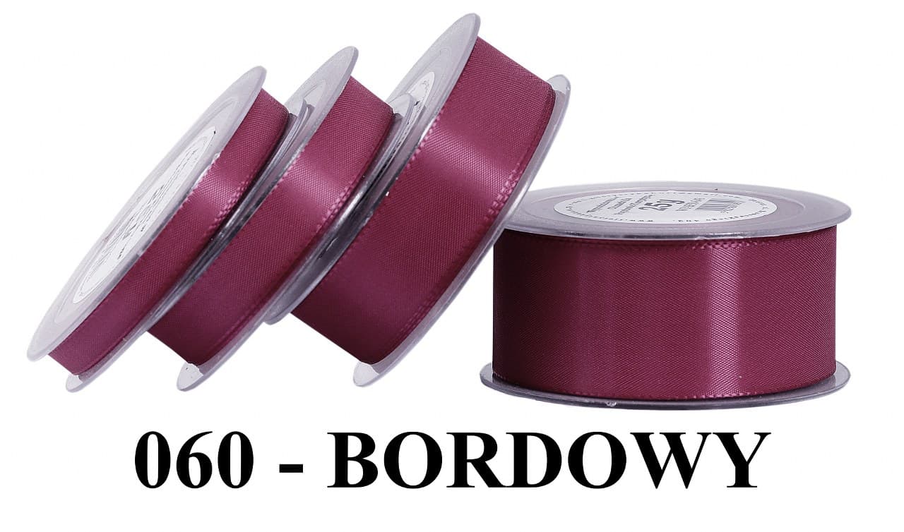 Wstążka z tafty, 15mm/22mb, bordowa
