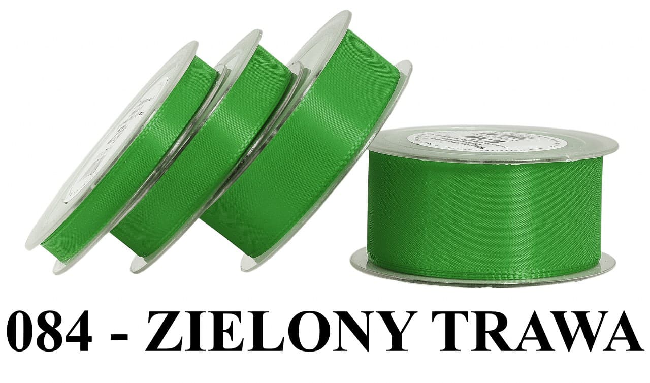Wstążka z tafty, 15mm/22mb, zielona trawa