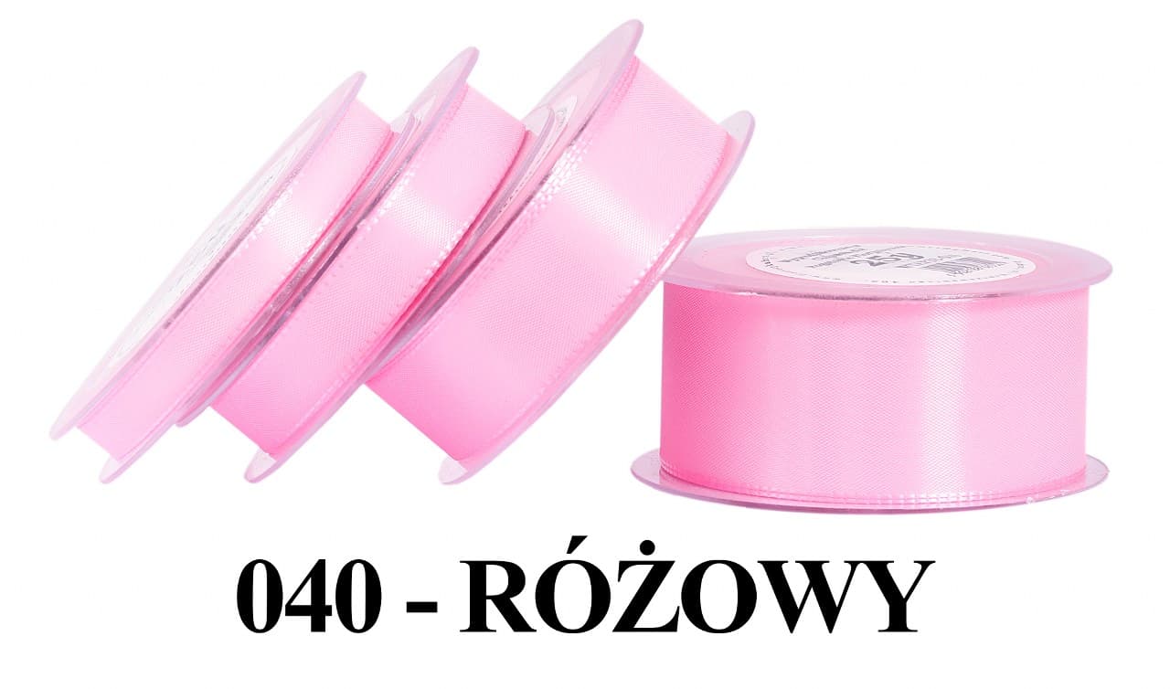 Wstążka z tafty, 38mm/22mb, różowa