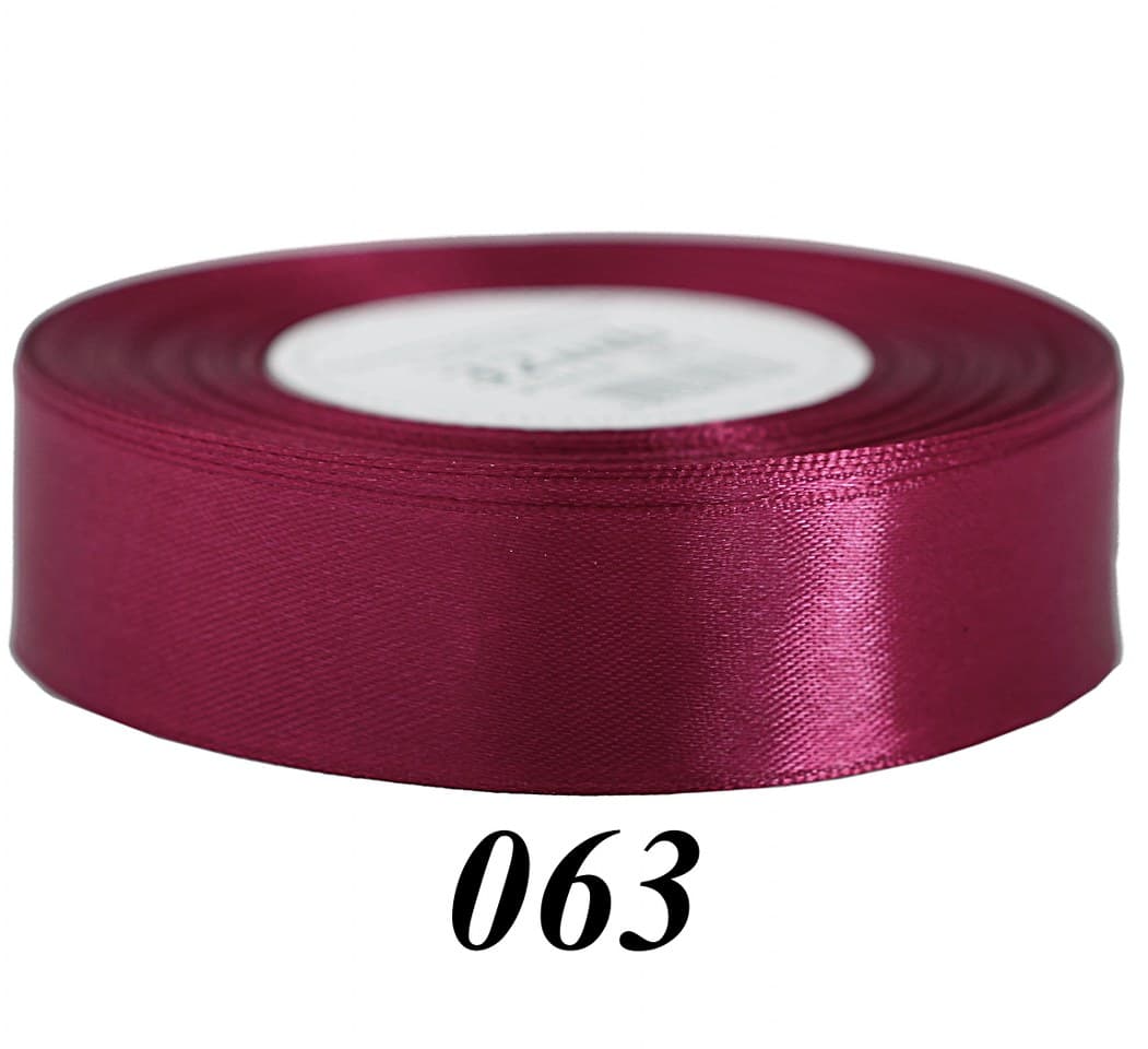 Wstążka satynowa 25mm/32mb, bordo/2 (burak)