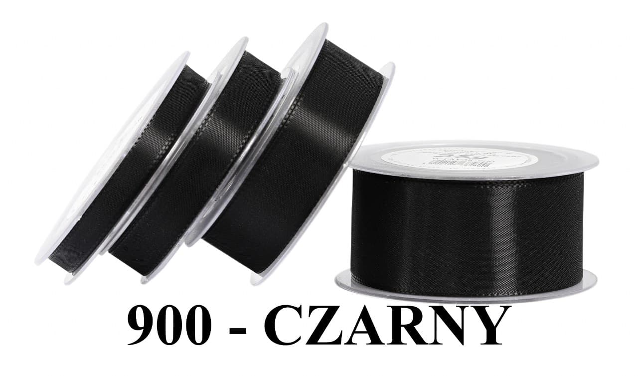 Wstążka z tafty, 38mm/22mb, czarna