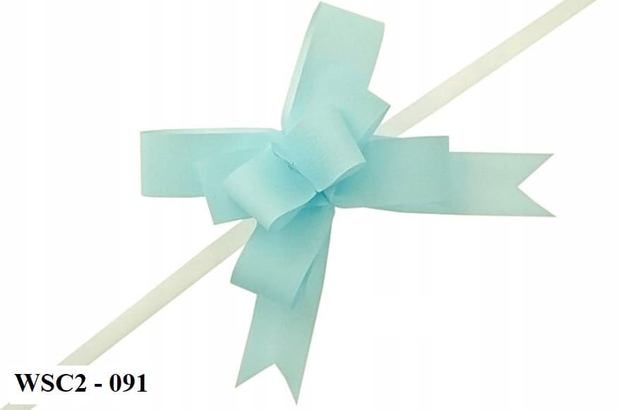 Wstążka ściągana szer.2cm/25szt, błękitna