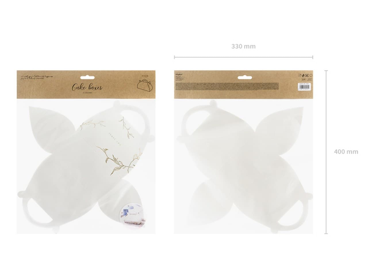 Pudełka na ciasto, podziękowania 16x8,5x9,5cm10szt