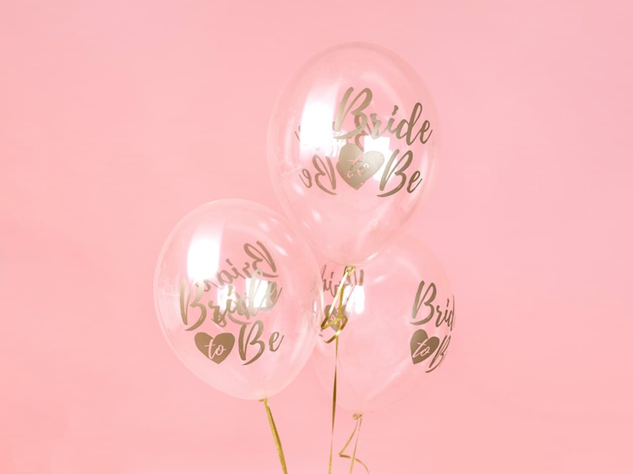 Balony 30cm, Bride to be, Crystal Clear