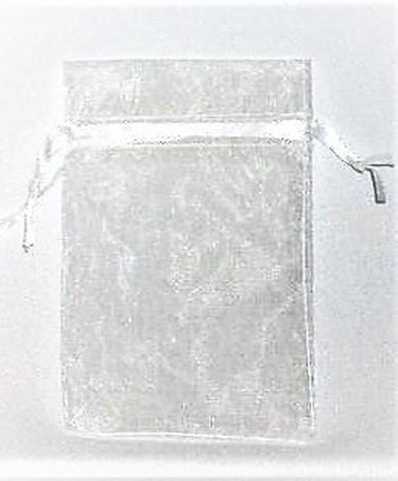 Woreczki z organzy, 12x15cm/12szt.kremowe