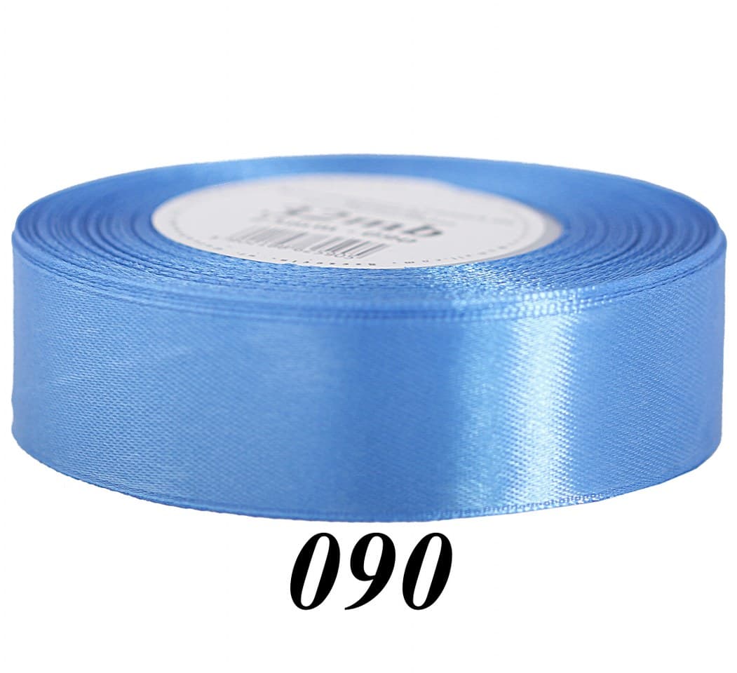 Wstążka satynowa 25mm/32mb, niebieska