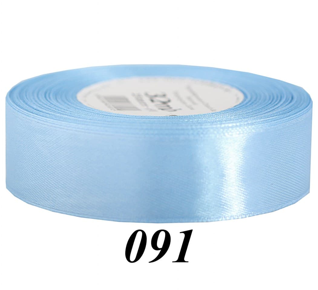 Wstążka satynowa 25mm/32mb, błękitna