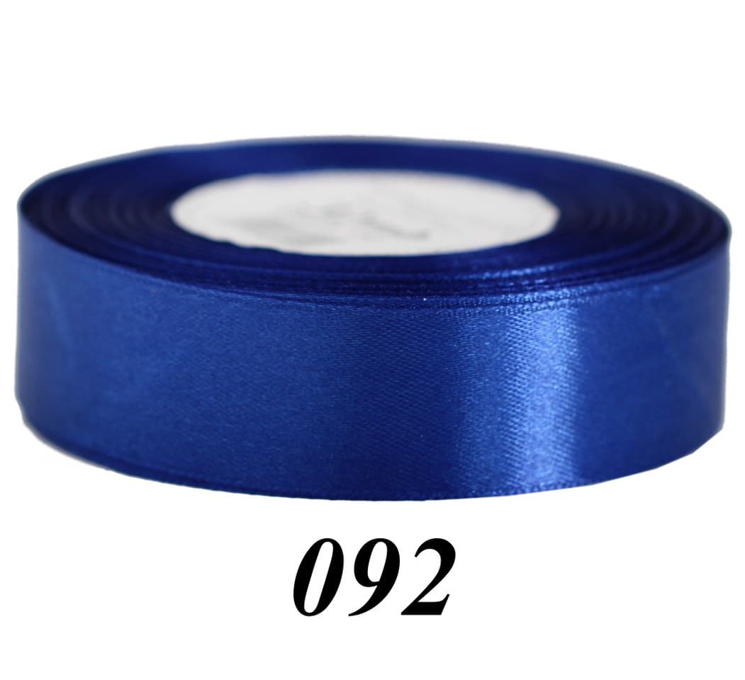 Wstążka satynowa 25mm/32mb, granatowa