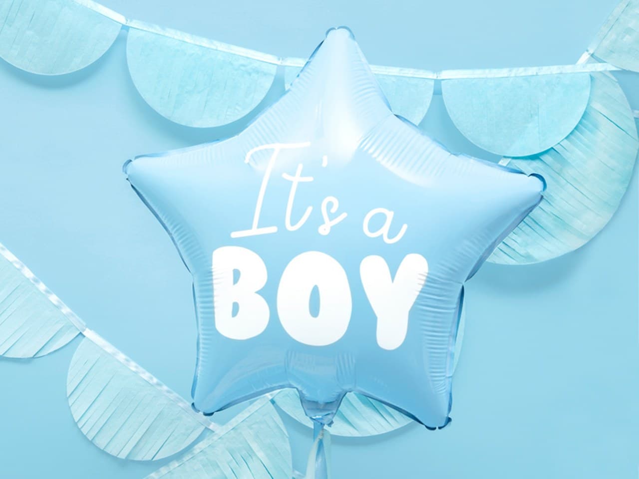 Balon foliowy Gwiazdka - It's a boy, 48cm, jasny n