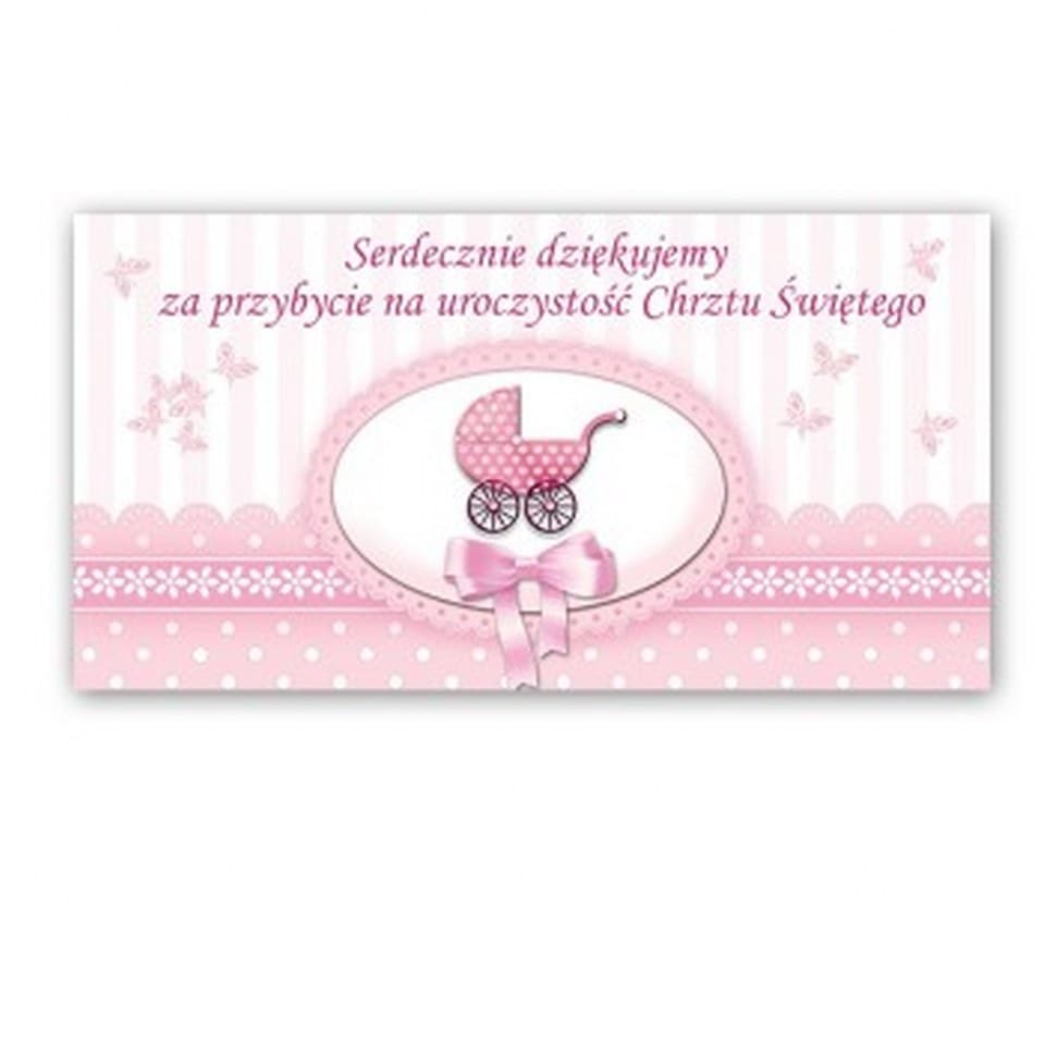 Podziękowanie dla gości 20 szt.10SZT