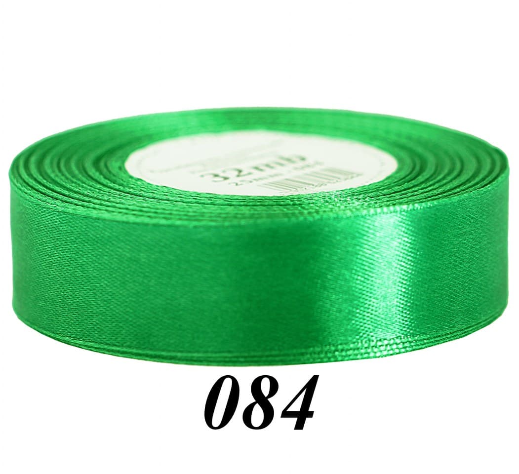 Wstążka satynowa 25mm/32mb, trawa