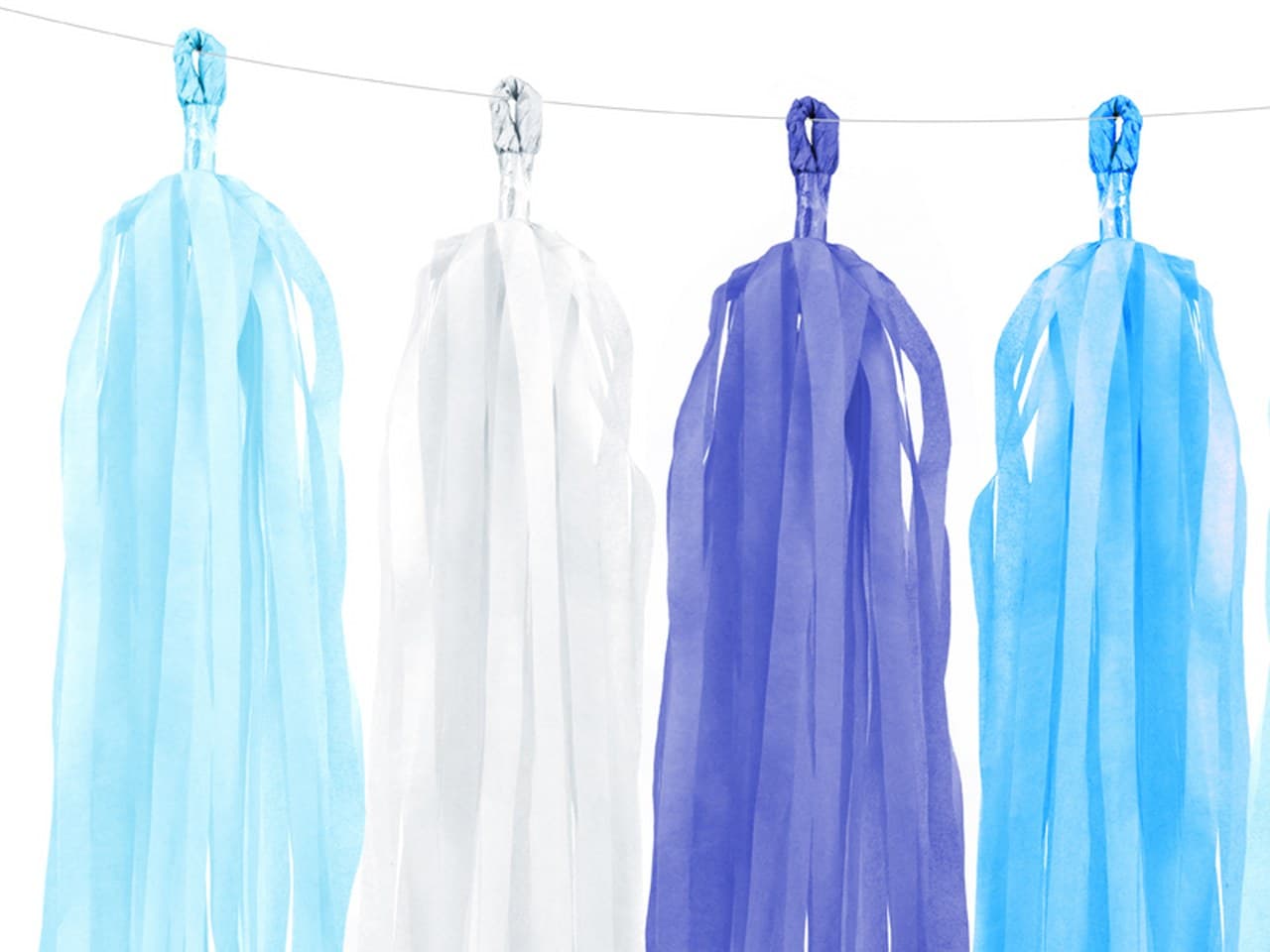 Girlanda frędzle, NIEBIESKIE