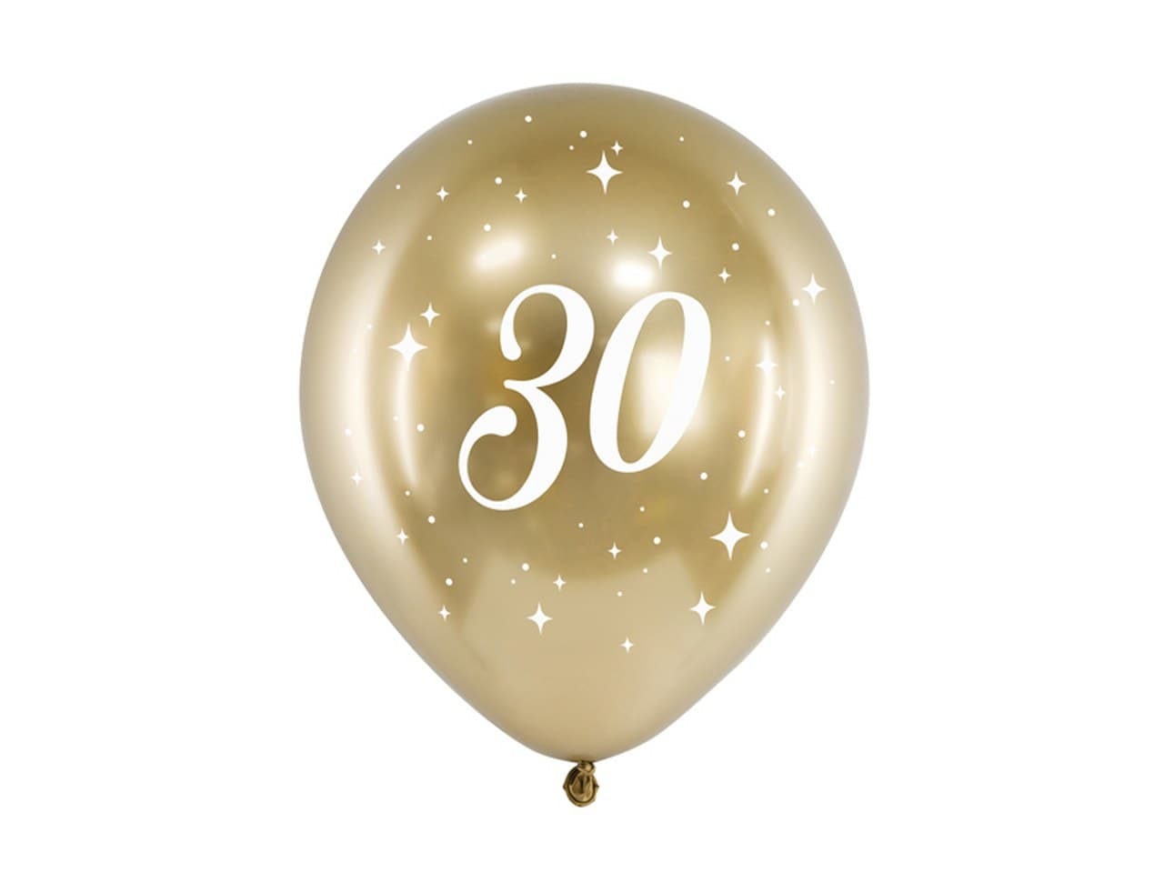 Balony Glossy 30cm, 30, złoty