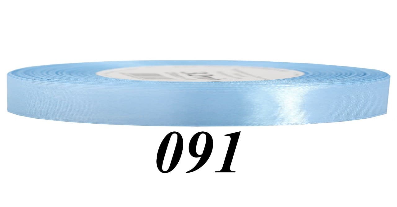 Wstążka satynowa 6mm/32mb, błękitna