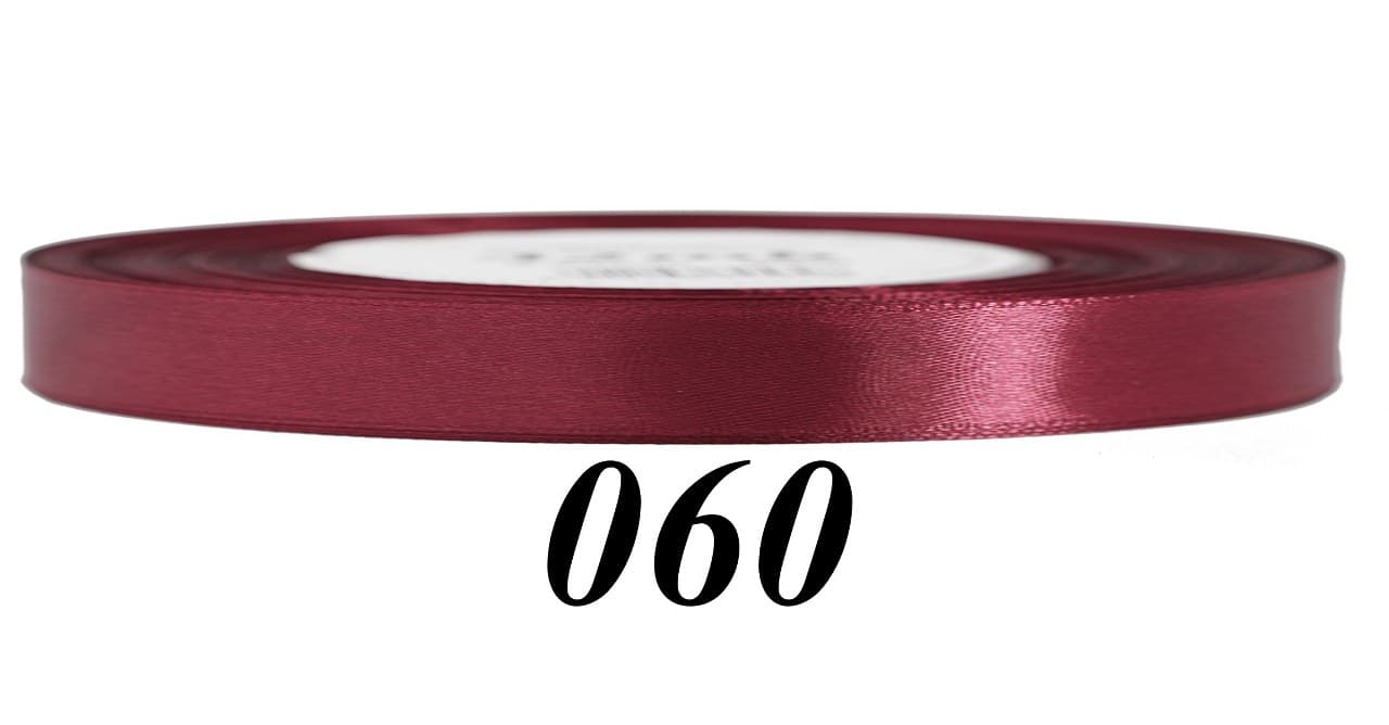 Wstążka satynowa 6mm/32mb, bordowa