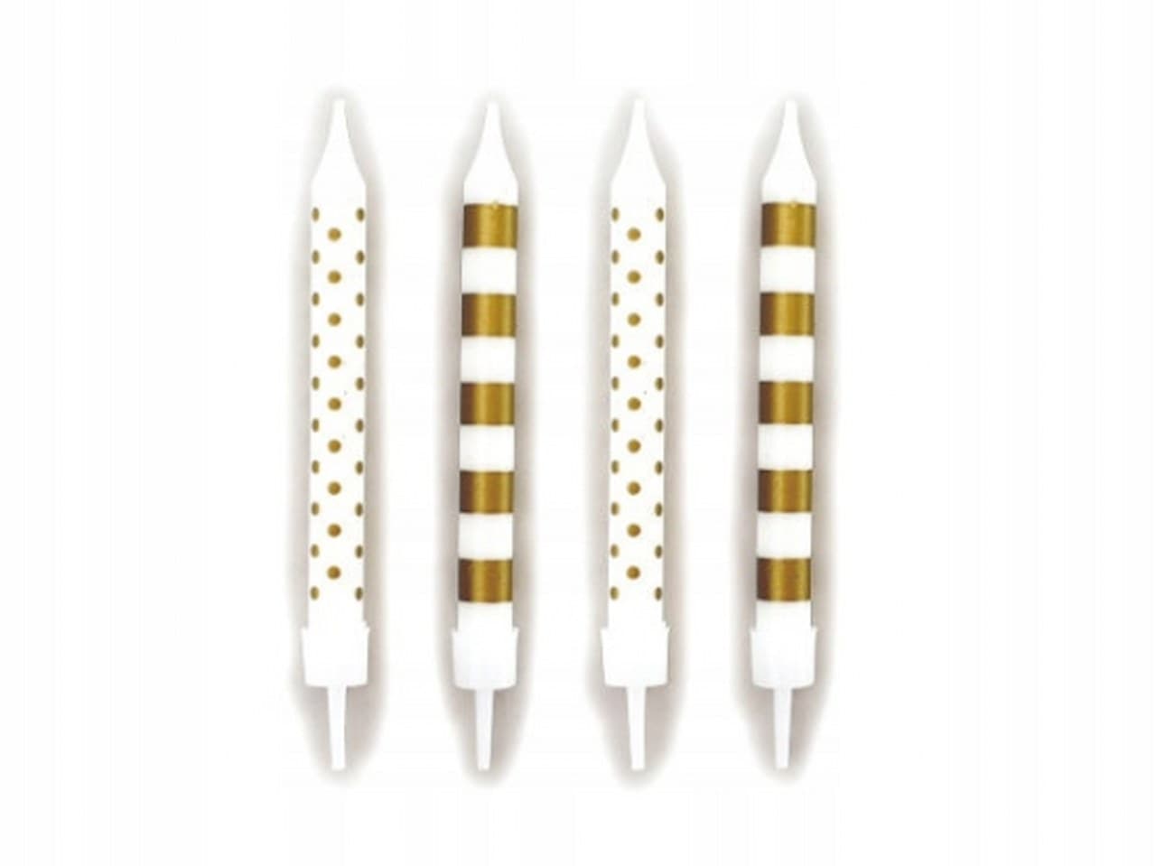 Świeczki''Złote Mix''12szt