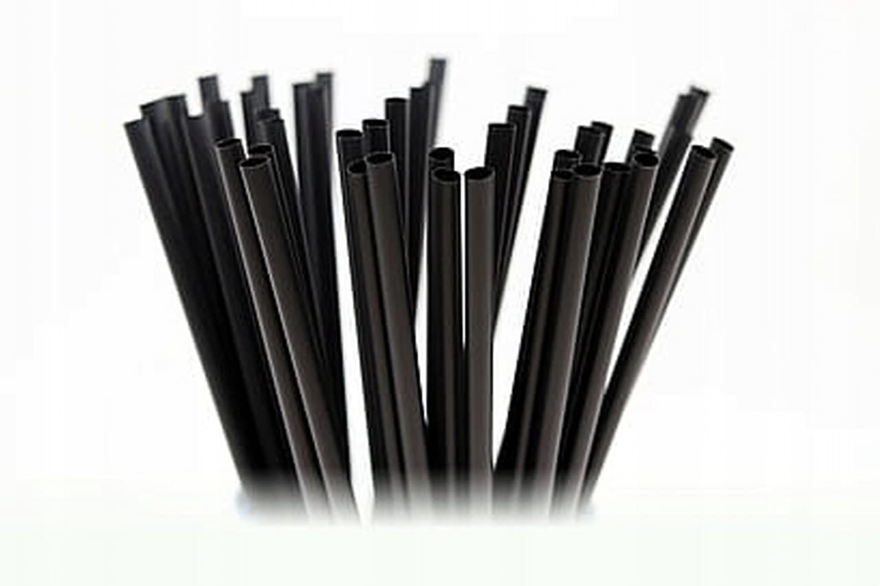 Słomki Cobio czarne 250mmx8mm/100szt