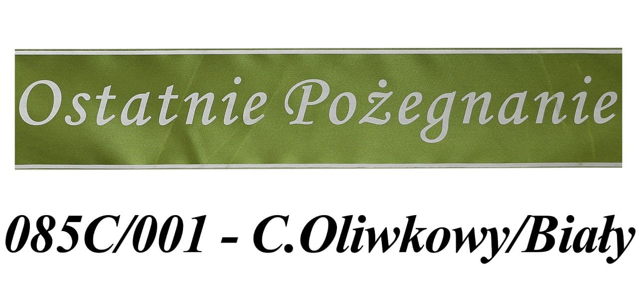 Wstążka Ostatnie Pożegnanie 100mm/10 TEST