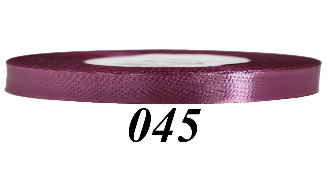 Wstążka satynowa 6mm/32mb, brudny róż