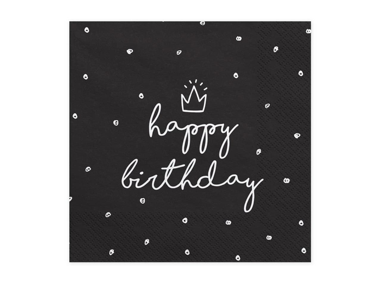 Serwetki Happy Birthday, 33x33 cm