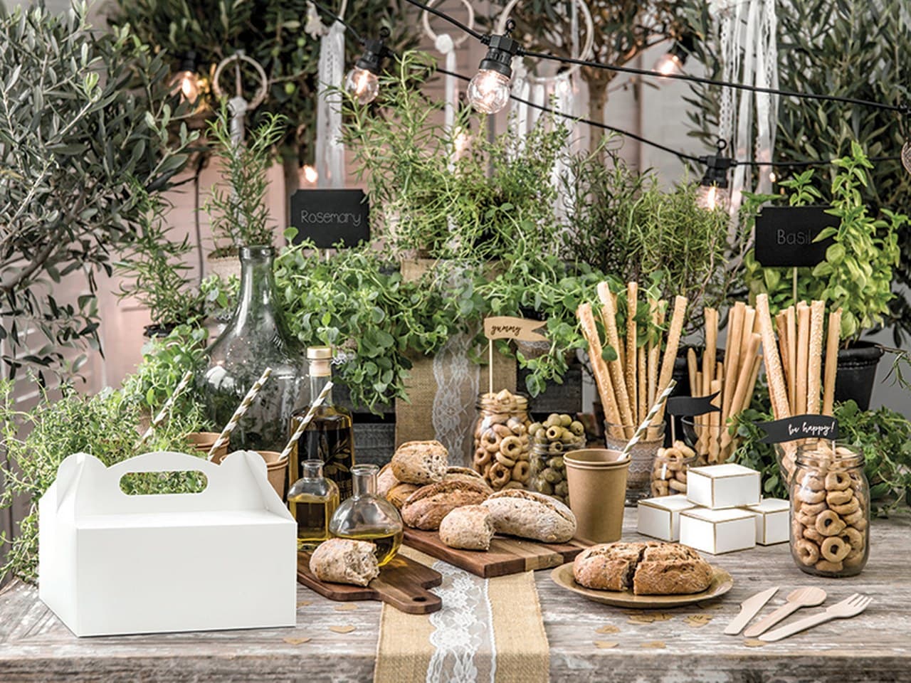 Pudełka na ciasto, biały,19x14x9cm 1op/10sztuk