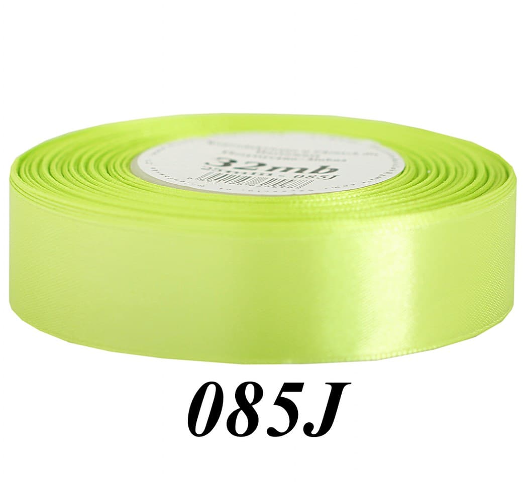 Wstążka satynowa 25mm/32mb, jasna oliwka