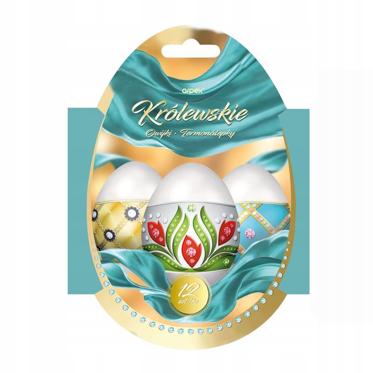 Zestaw 12 owijek z ozdobnymi wzorami