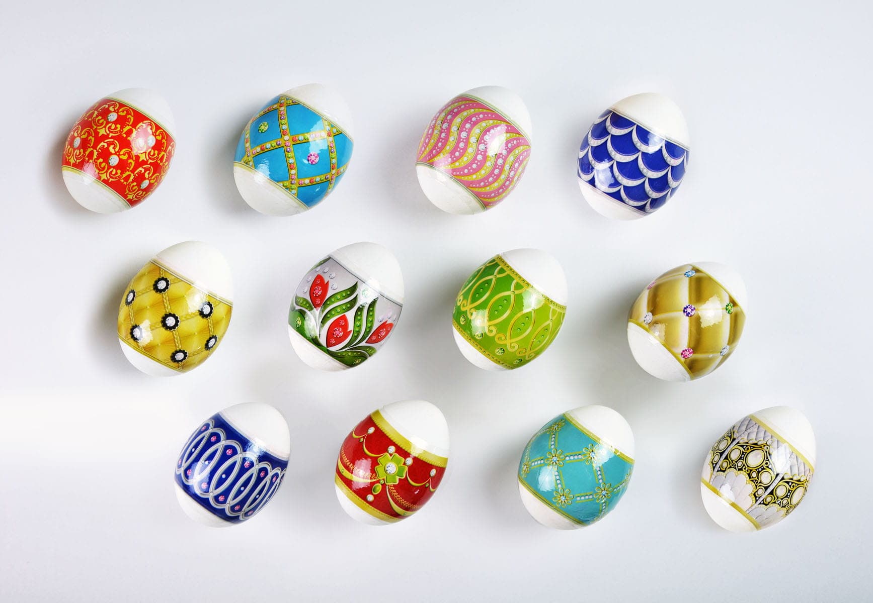 Zestaw 12 owijek z ozdobnymi wzorami